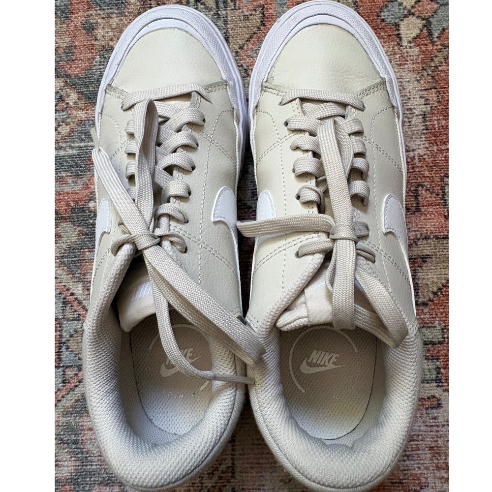 Nike Court Legacy Lift Platform Sneakers Sail Hemp White DM7590-111 Womens 7.5 - Picture 6 of 8